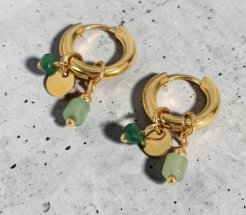 Arracadas mini piedras