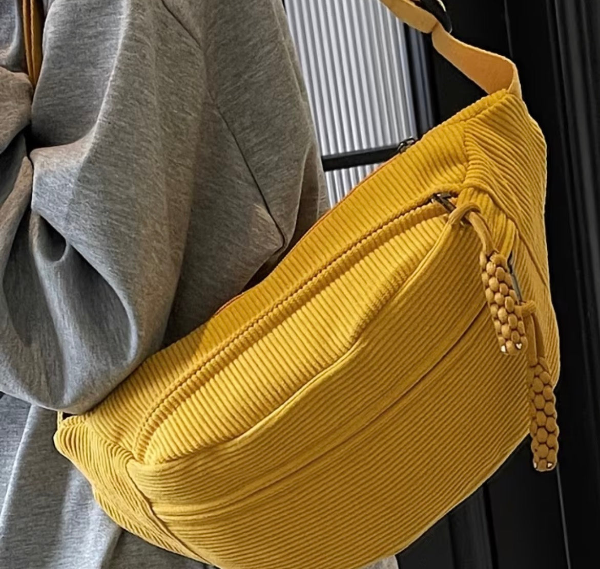Mustard crossbody bag