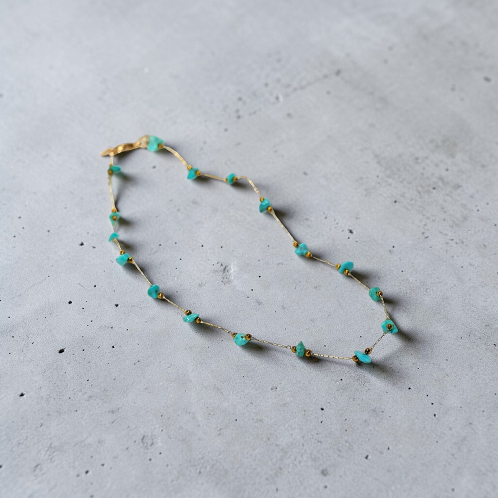 Collar Dorado-Piedra Natural
