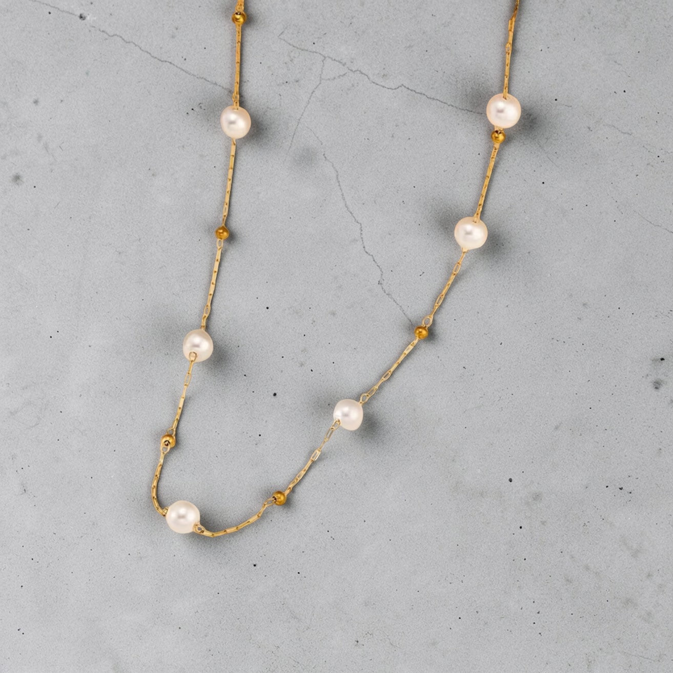 Collar mini perlas