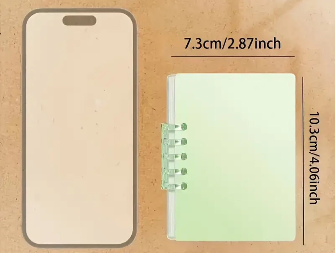 Mini libreta engargolada pastel