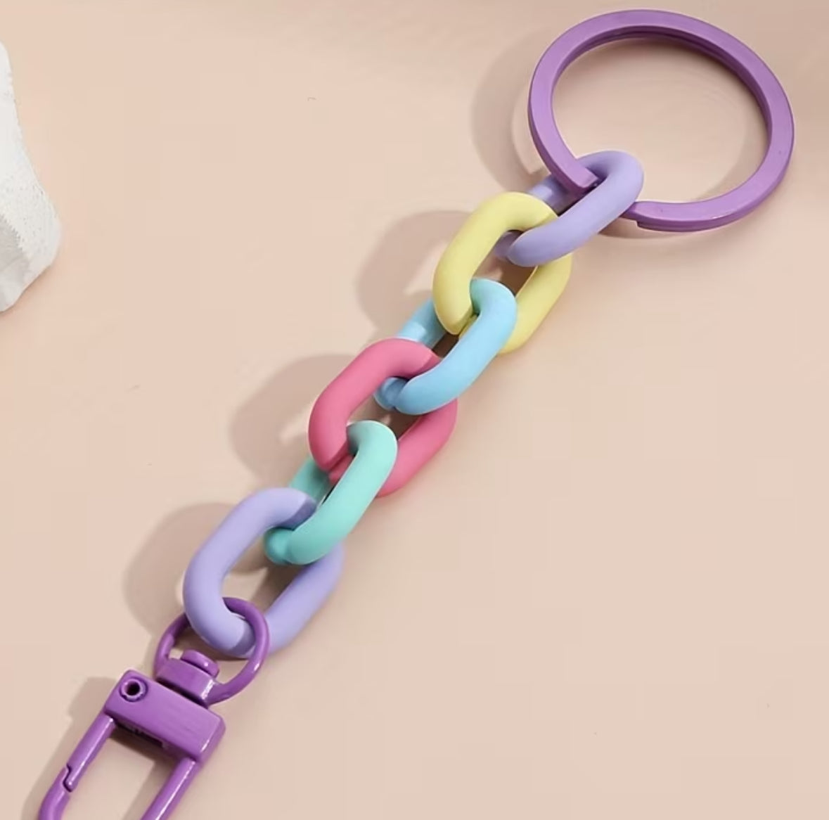 Llavero de Eslabón Morado